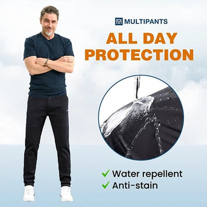 Men's 4-Way Stretch Multi-Pocket Everyday Cargo Pants