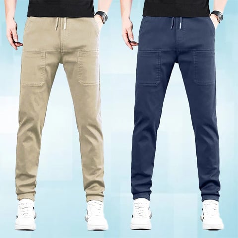 Men's 4-Way Stretch Multi-Pocket Everyday Cargo Pants