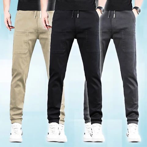 Men's 4-Way Stretch Multi-Pocket Everyday Cargo Pants