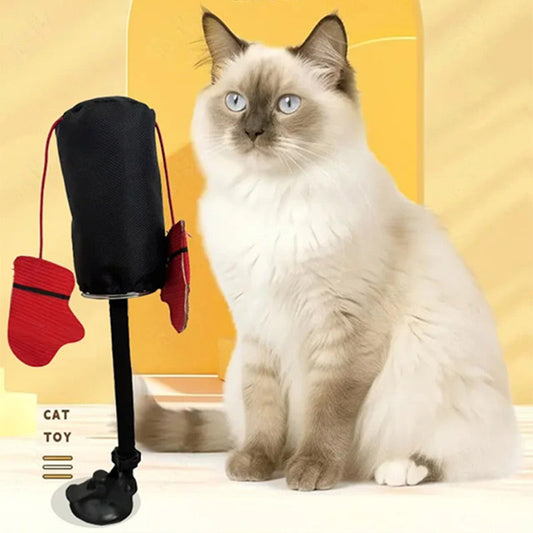 🐱Interaktywna zabawka dla kota w kształcie worka treningowego