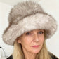 👒Elegancka, ciepła czapka z miękkiego sztucznego futra