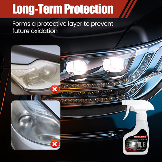 🚗Profesjonalny środek do renowacji reflektorów samochodowych, 180 ml, z gąbką