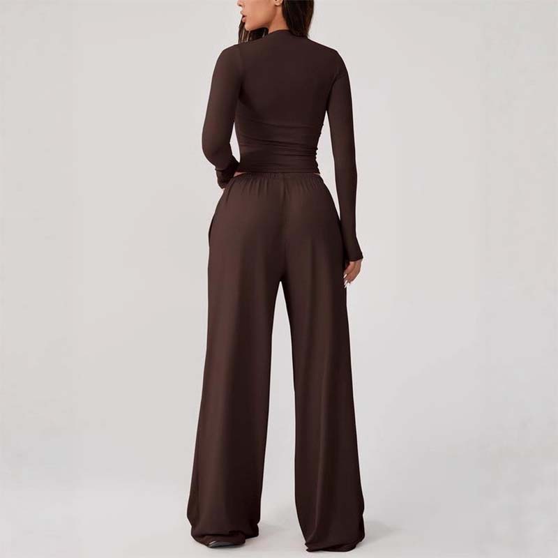 ⏰Women's Casual Crop Top & Drawstring Pants Set