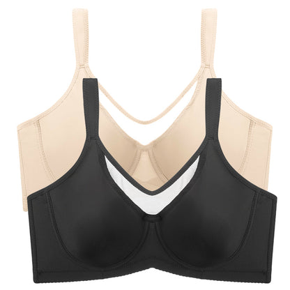 Women's Plus Size Cooling Minimizer Bra - Full Coverage & Breathable Support