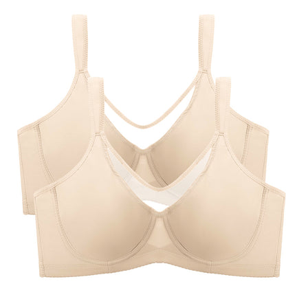 Women's Plus Size Cooling Minimizer Bra - Full Coverage & Breathable Support