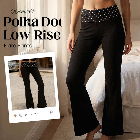 📢📢50 % de réduction ! 🌼 Pantalon Large à Pois pour Femme – Coupe Flare Élégante, Confortable et Polyvalent ! 🩱👖