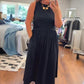📢📢50% zniżki!! ⏰Elegancka długa sukienka z okrągłym dekoltem dla kobiet 👗