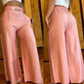 Women's High-Waist Wide-Leg Trousers with Belt Accent