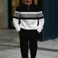 👕🔥 Męski zestaw z bluzą z nadrukiem i spodniami 👖