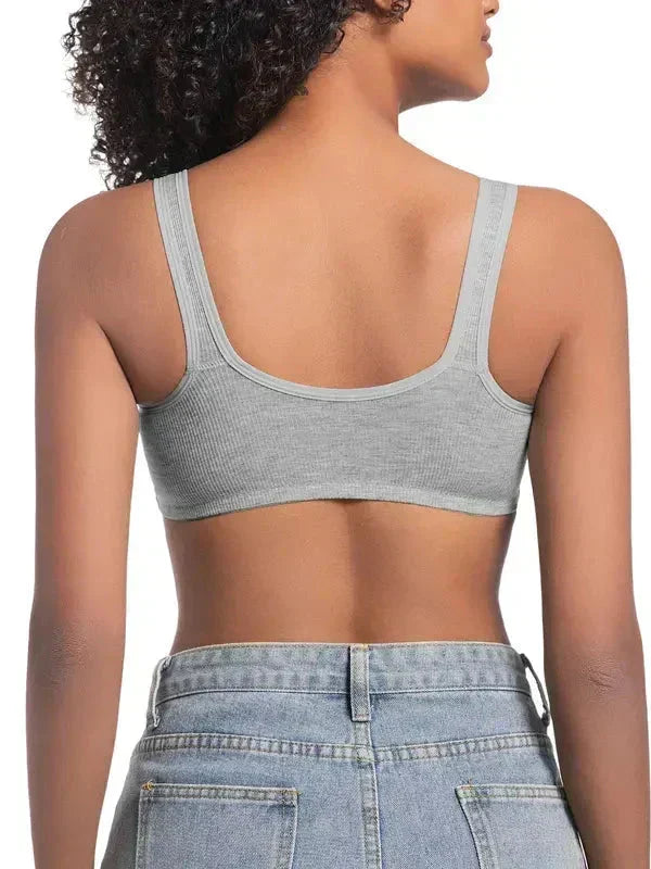 👙💪 Adjustable Front Closure Push-Up Bra – Wire-Free, Seamless & Side Support  ✨