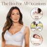 Women's Seamless Wireless Push-Up Bra with Back Smoothing & Natural Lift