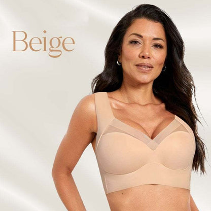 Women's Seamless Wireless Push-Up Bra with Back Smoothing & Natural Lift