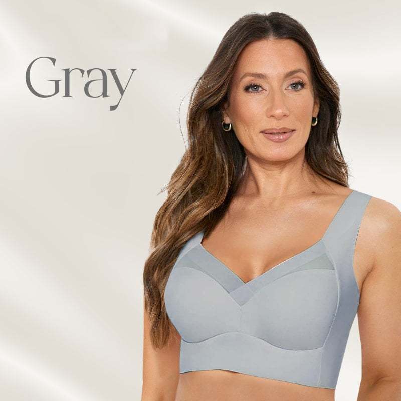 Women's Seamless Wireless Push-Up Bra with Back Smoothing & Natural Lift