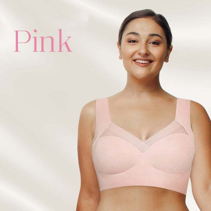 Women's Seamless Wireless Push-Up Bra with Back Smoothing & Natural Lift
