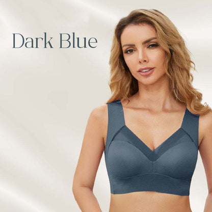 Women's Seamless Wireless Push-Up Bra with Back Smoothing & Natural Lift