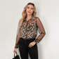 🐆 Damska Koszula w Panterkę z Kontrastową Siateczką – Dziko Stylowa i Zwiewna! ✨💃