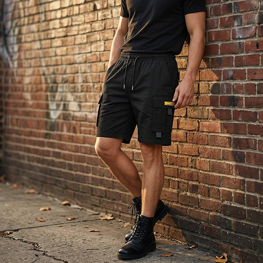 🔥Najpopularniejsze szorty 2026🔥Męskie szorty cargo w stylu casual z sznurkiem w pasie
