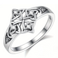 💍Pierścionek w stylu vintage z celtyckim węzłem