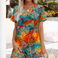 👗Nowość❣️Damska sukienka codzienna o luźnym kroju z krótkim rękawem