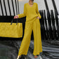 Women's V-Neck Casual 2-Piece Lounge Set