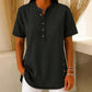 Damski, przewiewny, casualowy top w stylu jeansowym