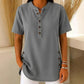 Damski, przewiewny, casualowy top w stylu jeansowym