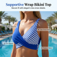 【S-3XL】🏊‍♀️ Bikini z blokami kolorów i paskami – modny dwuczęściowy kostium na plażę