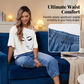 👖 Damskie jeansy: elastyczna talia, luźny krój, skrócone nogawki