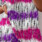 Damski komplet lounge w stylu tie-dye (dwie części)