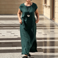 Damski prosty, codzienny maxi dress