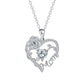 Naszyjnik z wisiorkiem Rose Heart "Mama"