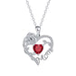 Naszyjnik z wisiorkiem Rose Heart "Mama"