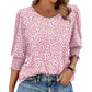 Damskie Casual Bluzy z Trzy Czwarte Rękawem
