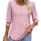Damskie Casual Bluzy z Trzy Czwarte Rękawem
