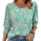 Damskie Casual Bluzy z Trzy Czwarte Rękawem