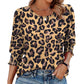 Damskie Casual Bluzy z Trzy Czwarte Rękawem