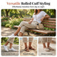 Damskie Casual Spodnie Capri z Bawełny i Lnu