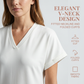 Damski Casual T-shirt Sukienka z Dekoltem w Serek i Krótkim Rękawem