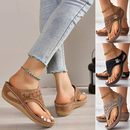 👡🔥Sandały damskie z miękką podeszwą, wycięte