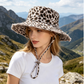 Leopard Print Sun Protection Bucket Hat for Women