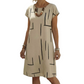 Damski luźny wakacyjny midi dress