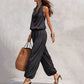 🎁New Arrivals 50% OFF💥 Sleeveless Cowl Neck Jumpsuit – Halter, Wide-Leg, Elegant 🍷