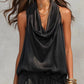 🎁New Arrivals 50% OFF💥 Sleeveless Cowl Neck Jumpsuit – Halter, Wide-Leg, Elegant 🍷