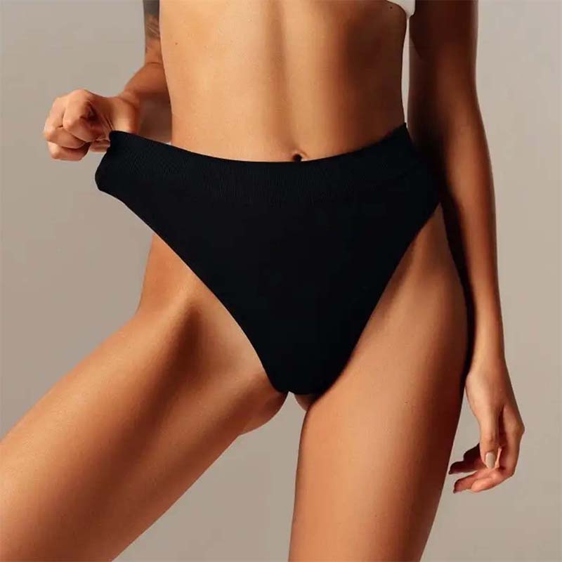 💖Black Friday Mega Deal – 50% off!💖 Women's Seamless Ribbed Thong Underwear (3-Pack)