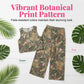 Women's Printed Sleeveless Top & Wide-Leg Pants Set