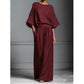 Women's Two-Piece Loose Fit Top and Wide-Leg Pants Set