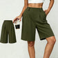 Women's Casual High-Waist Pleated Shorts