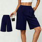 Women's Casual High-Waist Pleated Shorts