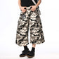 Unisex Wide-Leg Camo Cargo Shorts