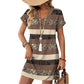 Women's Summer Casual V-Neck T-Shirt Dress